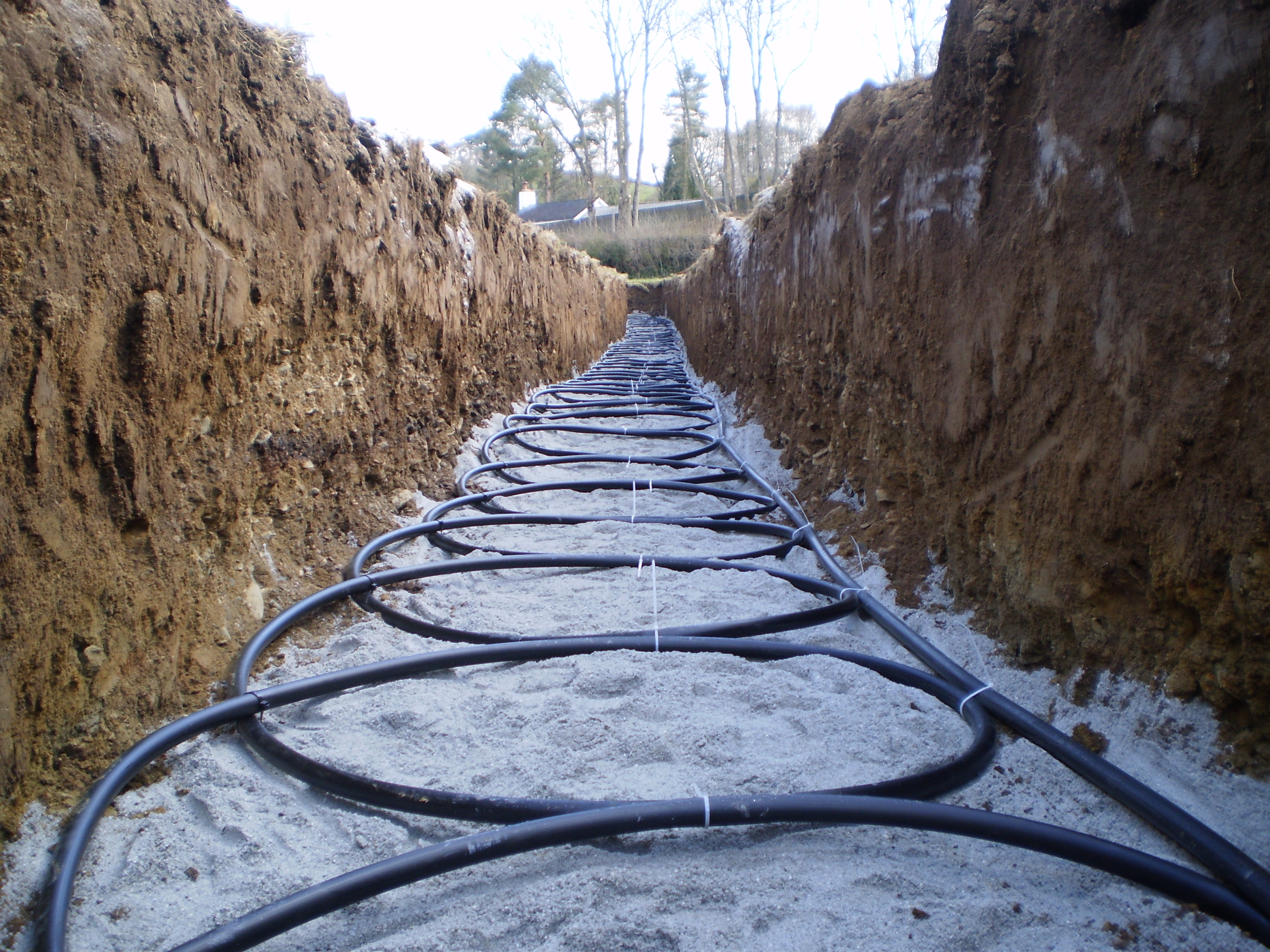 Ground source heat pump ground loops installed by WorldsEnergy in Essex